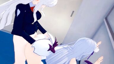 REZERO ECHIDNA SCHOOL SHEMALE HENTAI EMILIA - 5 image