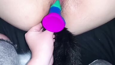 Trans MTF Kitten Playing with FTM Femboy - 8 image