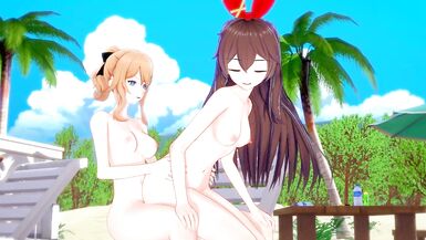 [genshin Impact] Shemale Hentai Jean x Amber(cg Toon) - 13 image