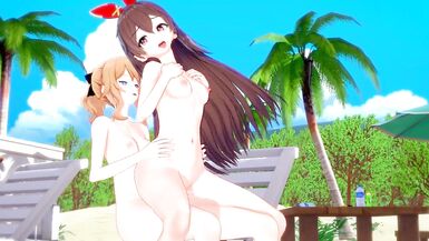 [genshin Impact] Shemale Hentai Jean x Amber(cg Toon) - 14 image