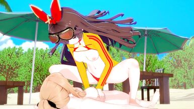 [genshin Impact] Shemale Hentai Jean x Amber(cg Toon) - 3 image