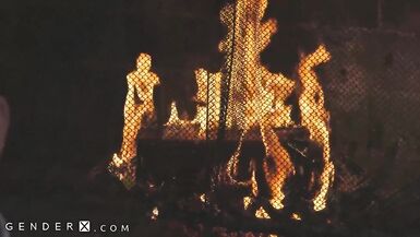 GenderX - Trans Lesbo needs some Penis, Copulates other Chap in Front of GF - 5 image