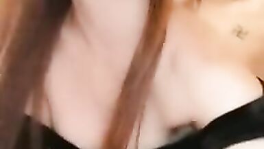 奈奈，国产TS美妖开档丝袜被直男后入颜射~ - 10 image