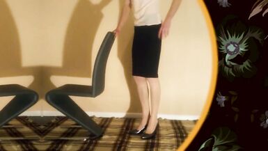 Hawt Secretary in Satin Blouse - 1 image