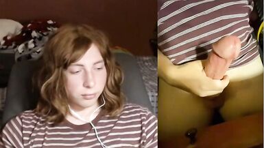 Lustful trap jerking large weenie - 13 image