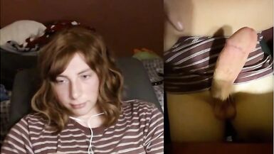 Lustful trap jerking large weenie