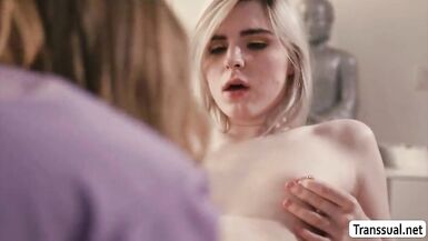 TS Ella bangs TBabe Masseuse Caseys butt - 10 image