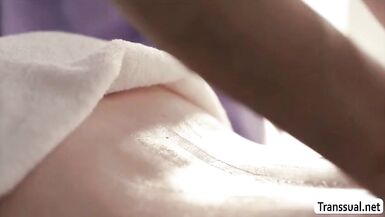 TS Ella bangs TBabe Masseuse Caseys butt - 5 image