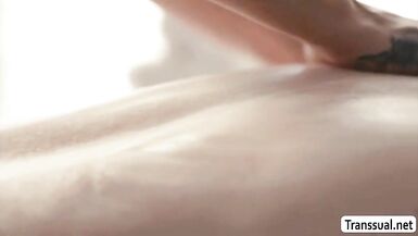 TS Ella bangs TBabe Masseuse Caseys butt - 6 image