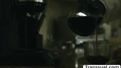 TS Eva likes the way Stepdad copulates her gazoo - 1 image