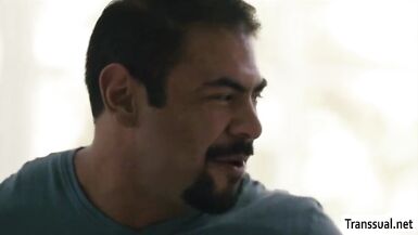 TS Khloe copulates and sucks Stepdads bigcock - 4 image