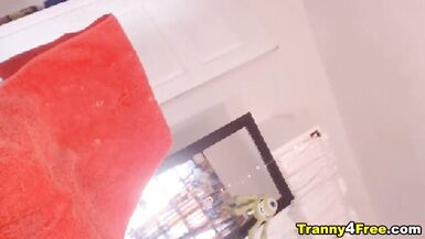 Chick Ladyboy Craves To Engulf Large Shlong - 11 image