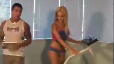 Brazilian Shemale - Acquires a Workout - 1 image