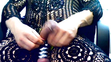 transsexual in hawt crochet outfit - 13 image