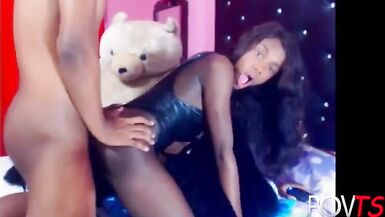 Hunk copulates dark legal age teenager transsexual Online - 4 image