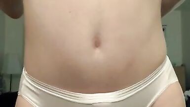 Lady-Boy with Large Arse Spanks Herself! - 7 image