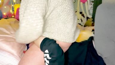 FTM Legal Age Teenager Rides his Daddys Face - 15 image