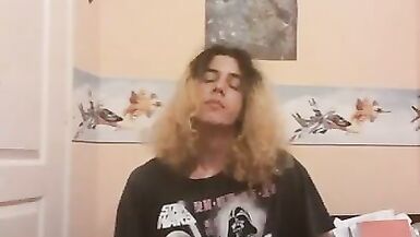 Femboy Punches his Balls to Ruin the Jizz Flow