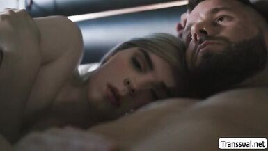 TS Ella bonks her boyfriend in the morning - 1 image