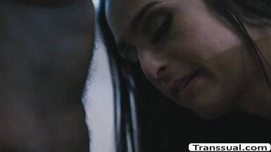 Ebon Boy bangs TS Wife Khloes arsehole - 3 image