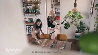 Teaching my Little Step Sister to Engulf Wang like a Pro - Dilettante Three-Some FFM - 1 image