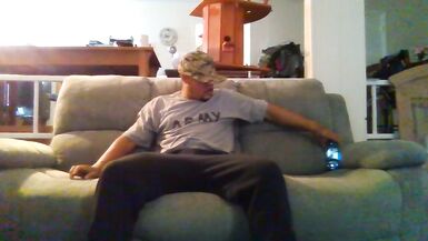 Engulfing a Military Str8 Pecker - 1 image