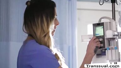 TS nurse a-hole screwed by her patient - 1 image