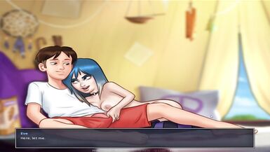 Summertime Saga - Trans gal taking it full anal