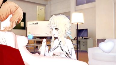 [genshin Impact] Futa Jean Fuck Lumine(cg Art) - 2 image