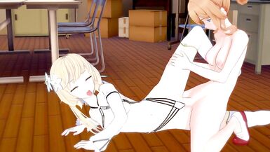 [genshin Impact] Futa Jean Fuck Lumine(cg Art) - 4 image