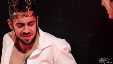 Petite tit TS Ella Hollywood and (Alisia) fuck every other and large knob (Dante Colle) in halloween threeway - Transangels - 5 image