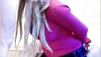 Obedient Lili cd in red heels is pumped by a client - 1 image