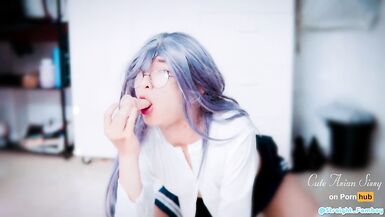 Oriental Crossdresser Masturbate Afterschool - 7 image