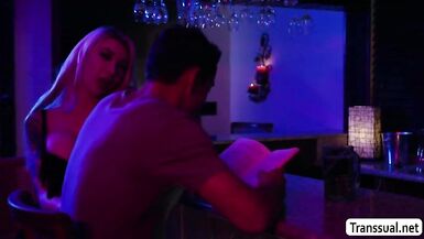 TS Aubrey Kate receives fuck from behind - 2 image