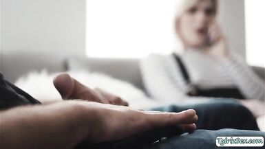 Stepbro copulates the a-hole of TS stepsister - 2 image