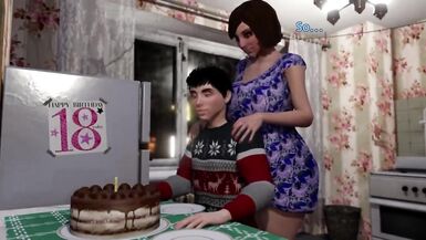 CG Sissy Transformation: Transsexual Mom makes a Gift, Futanari TS - 1 image