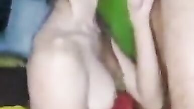 2 Dilettante 18yo Trannys Jerking off jointly on Cam - 2 image