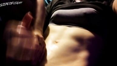 CD , TG, Sissy Acquires Footjob from Female Femdom-Goddess, Jerks Off, and Cums on Abs - 14 image