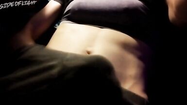 CD , TG, Sissy Acquires Footjob from Female Femdom-Goddess, Jerks Off, and Cums on Abs - 6 image