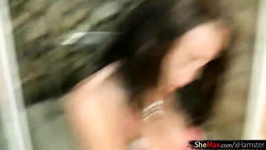 Nice-Looking breasty shebabe squeezes breasts and gazoo during the time that jerking - 2 image