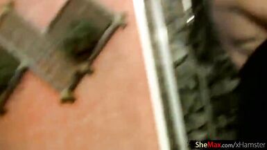 Nice-Looking breasty shebabe squeezes breasts and gazoo during the time that jerking - 3 image