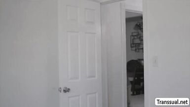 TS Khloe enjoys engulfing Stepbros bigcock - 1 image