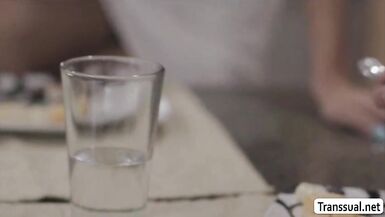 TS Khloe enjoys engulfing Stepbros bigcock - 6 image