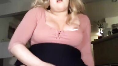 Non-Professional Blonde Ladyman Solo Masturbation - 15 image