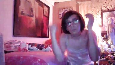 Sissy Have A Fun Weed and Playing with her Anus in a Satin Costume and Nighty - 8 image