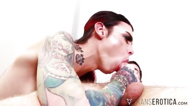 TRANSEROTICA Redhead Chelsea Marie Swallows Load After BJ - 13 image