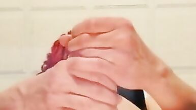 Transsexual Jerks off and Cums on your Face - 12 image