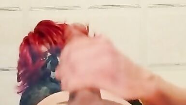 Transsexual Jerks off and Cums on your Face - 13 image