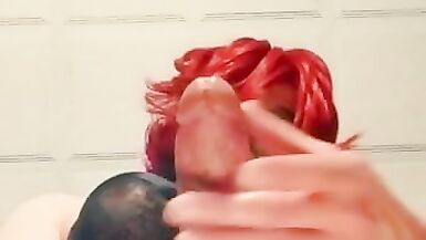 Transsexual Jerks off and Cums on your Face - 3 image