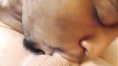 Redhead ts and her darksome paramour lovely every other on webcam - 1 image